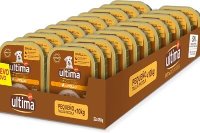 Ultima Fit & Delicious para Perros Mini paté en tarrina Sabor Pollo - Caja 22x150g