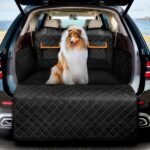 DATEFUN Funda Maletero Coche Perros - Universal Protector con Dos Bolsas de Almacenamiento - Impermeable & Antideslizante Adecuado para Autos Pequeños y Medianos