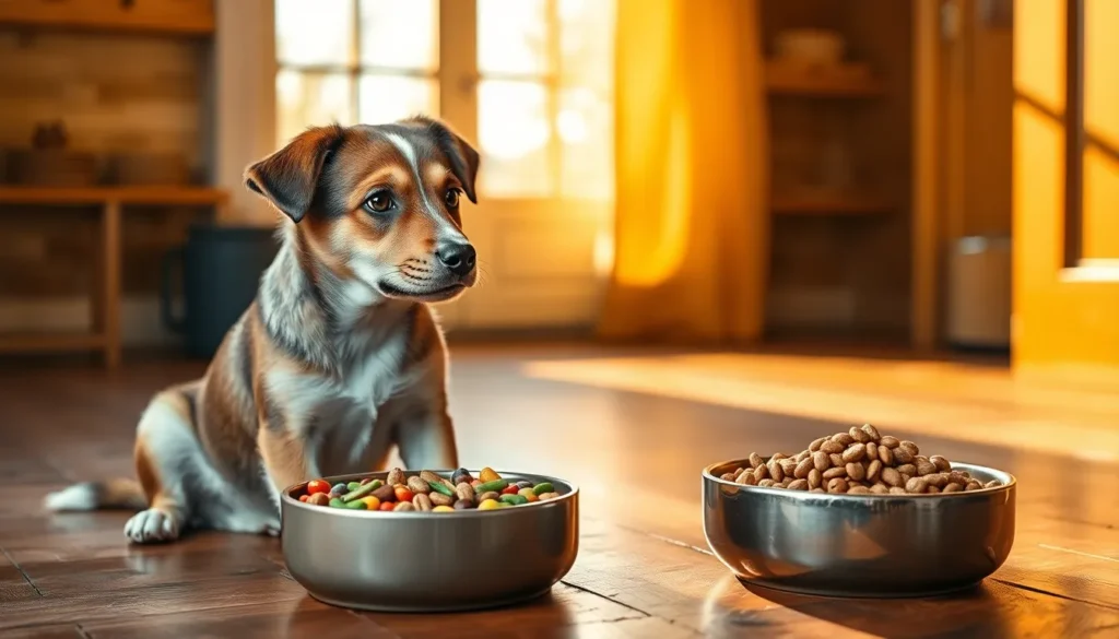 Cachorro comiendo