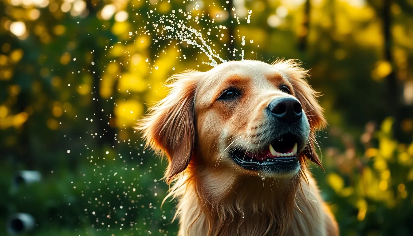 Secar perro después lluvia Secar perro después lluvia